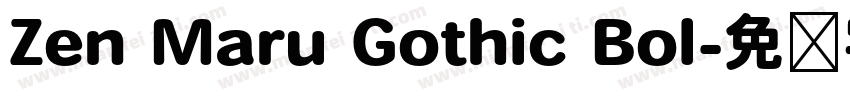 Zen Maru Gothic Bol字体转换